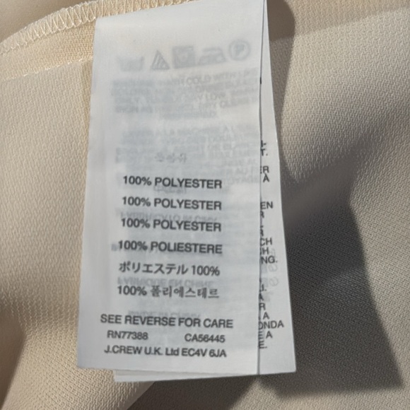 J Crew NWT sleeveless popover top with front inverted pleats - Picture 10 of 12